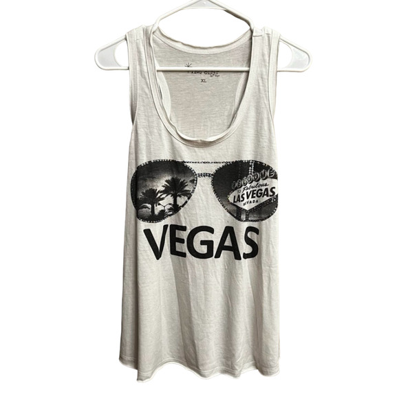 Las Vegas Black White Ray Ban Aviator Sunglasses Muscle Shirt XL - Picture 3 of 8